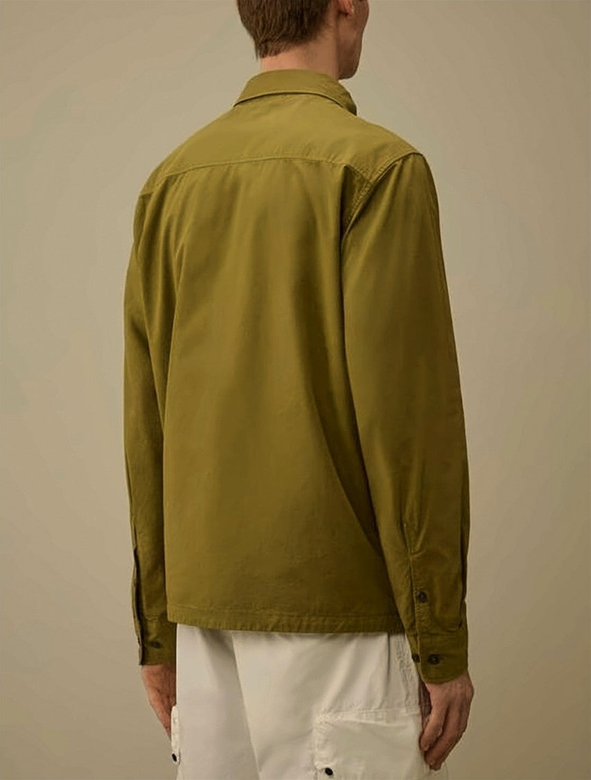 C.P. Company Organic Gabardine Zip Lens Overshirt