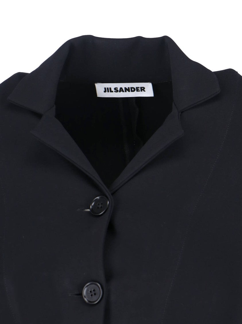 Jil Sander Camp Collar Shirt – Black