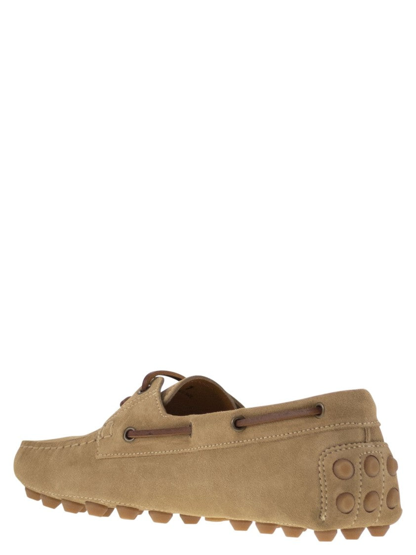 Tod's Rubber Bubble Suede Boat