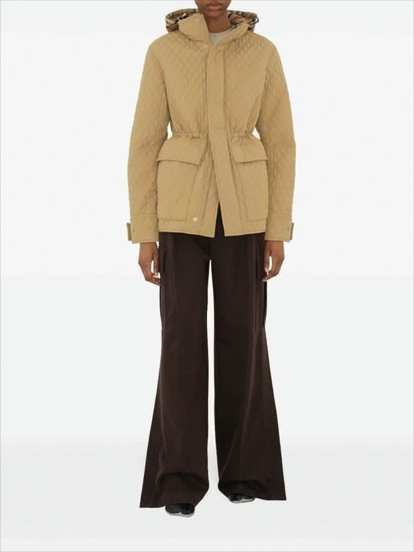 Burberry Quilted Jacket With Diamond Pattern