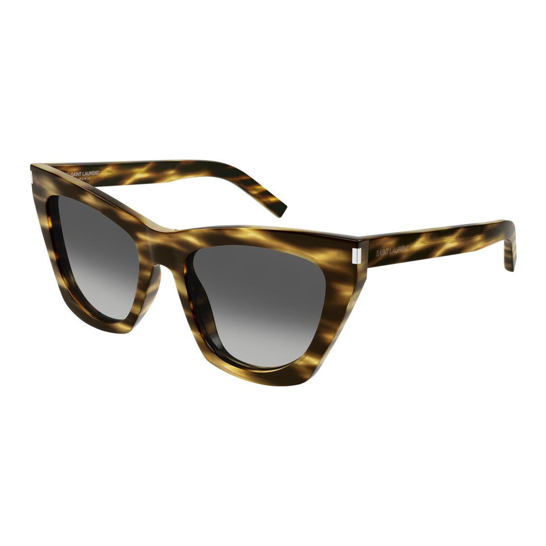 Saint Laurent Sl 214 Kate Oversized Tortoiseshell Cat-Eye Sunglasses