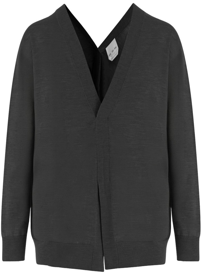Sa Su Phi Cashmere And Silk Blend Knit Cardigan