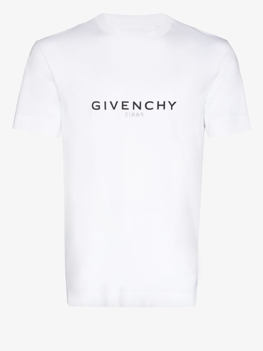 Givenchy White T-Shirt With Bold Logo Print