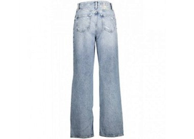 Calvin Klein Distressed Light Blue High-Waist Jeans