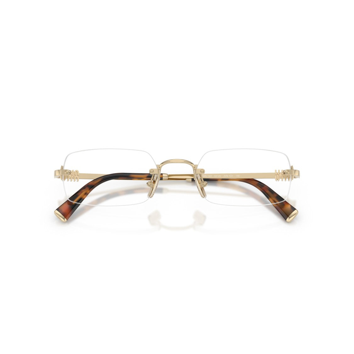 Miu Miu 0Mu 50Yv Rimless Rectangular Eyeglasses