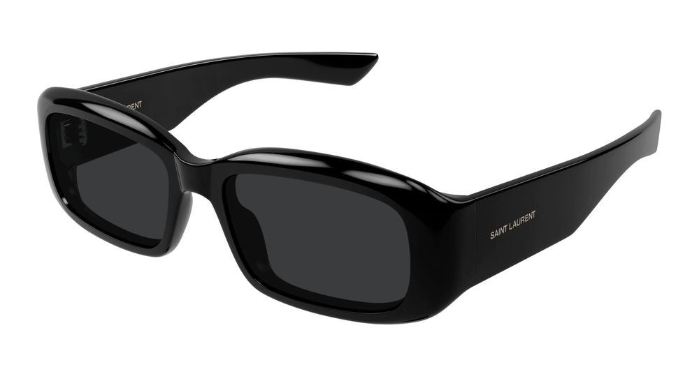 Saint Laurent Black Dark-Tinted Lenses Oversized Square Sunglasses