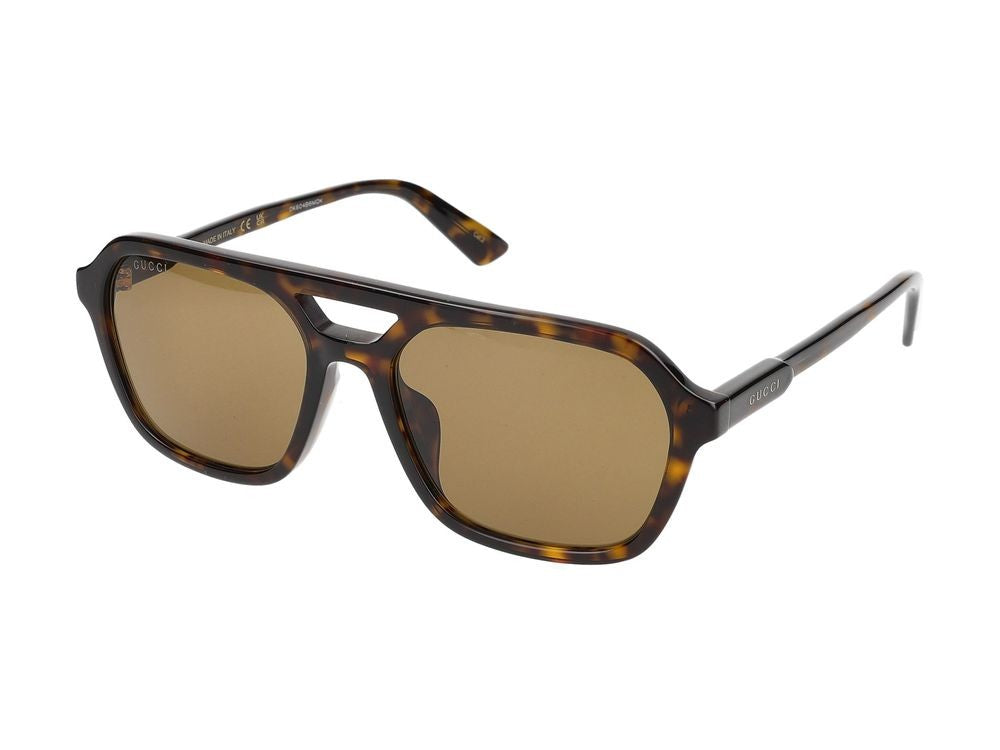 Gucci Havana Gg1823sa Square Acetate Sunglasses