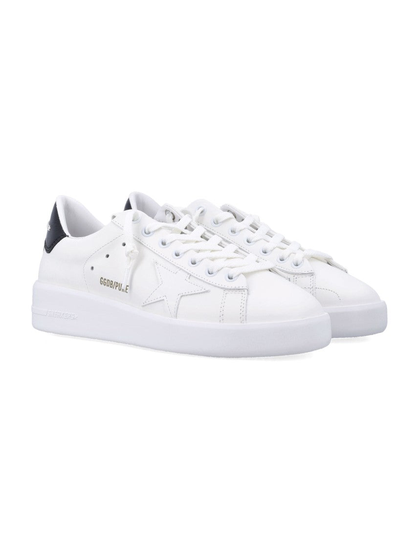 Golden Goose White Pure Star Leather Sneakers