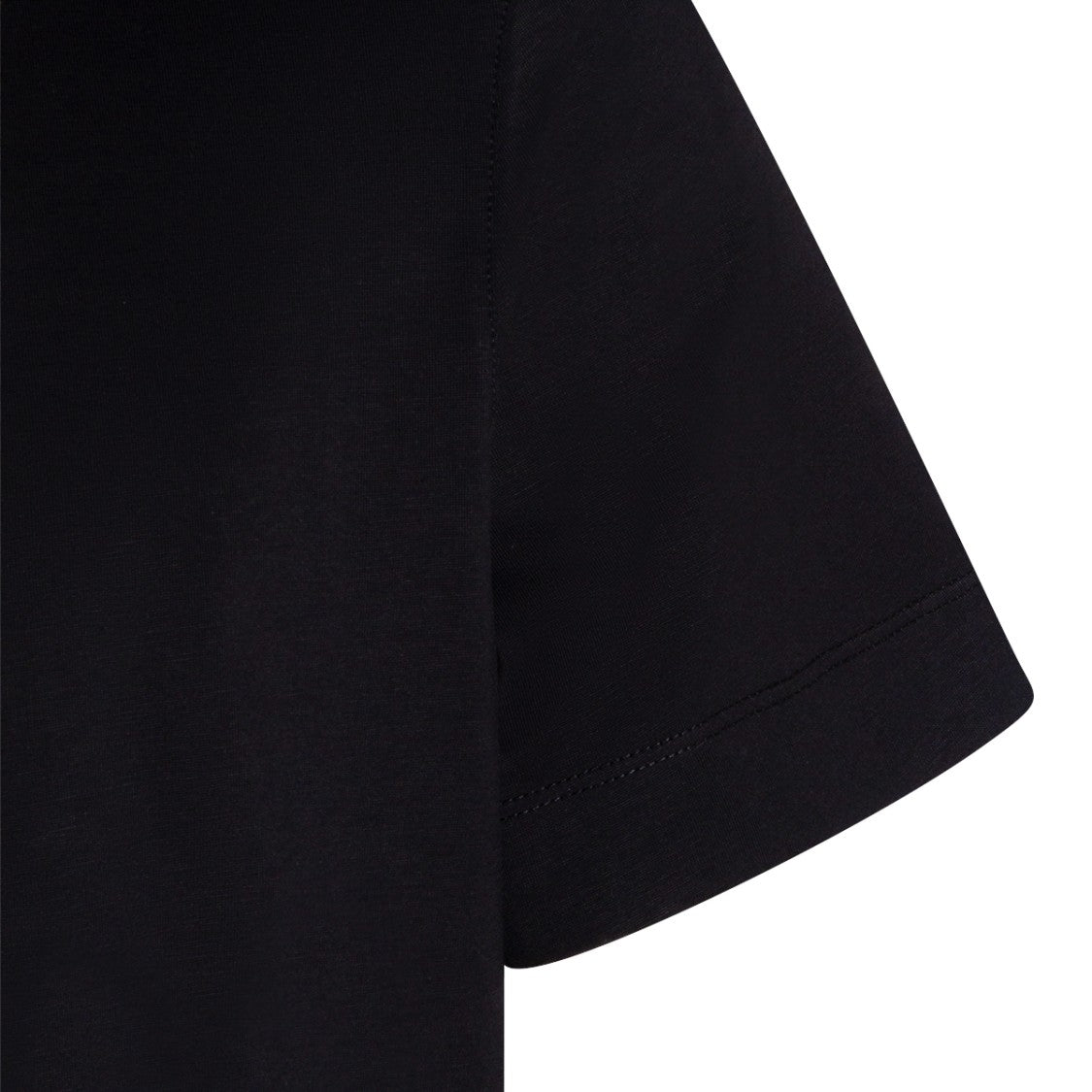 Zegna Black Cotton Crew Neck Short Sleeve Knitwear