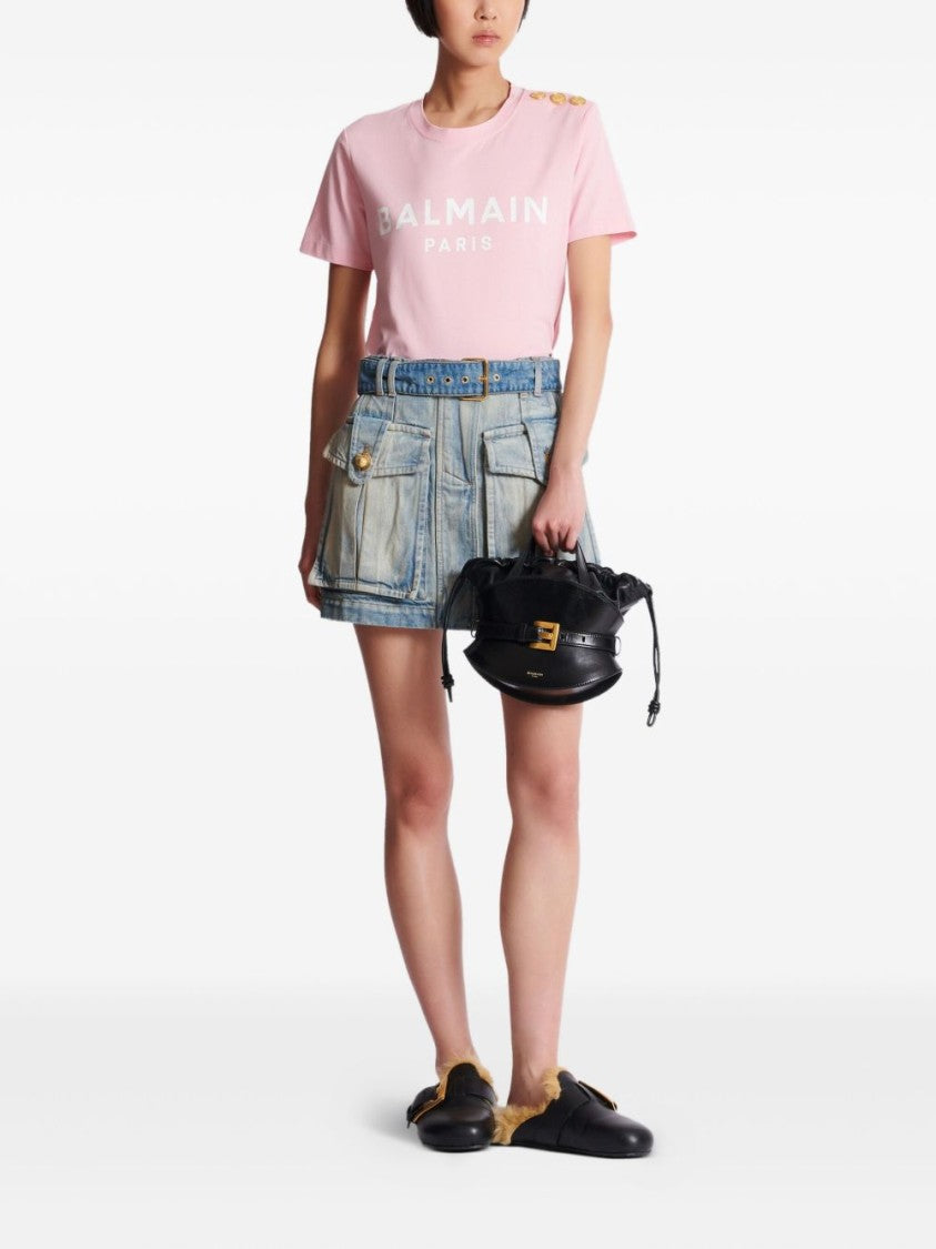 Balmain Relaxed Fit Pale Pink Top