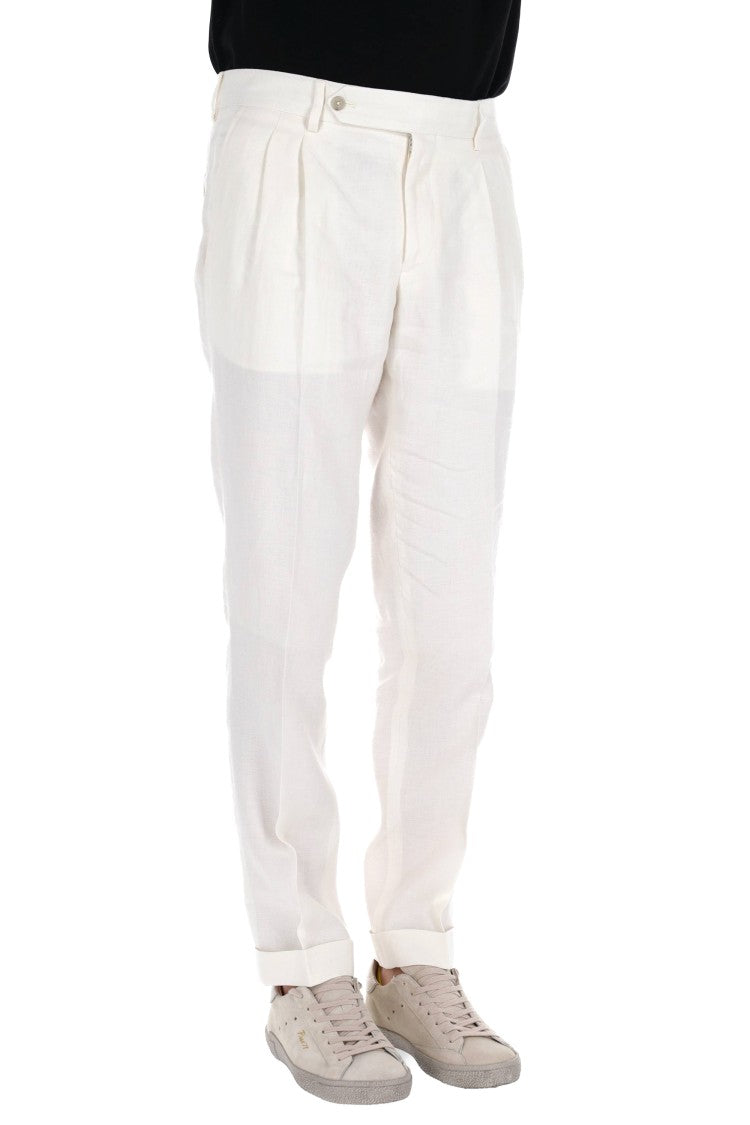 Barba Firenze Cotton-Linen Trousers