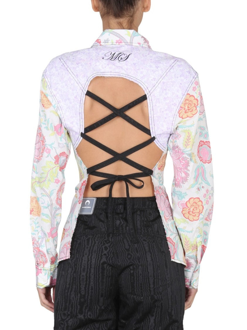 Marine Serre Floral Print Shirt