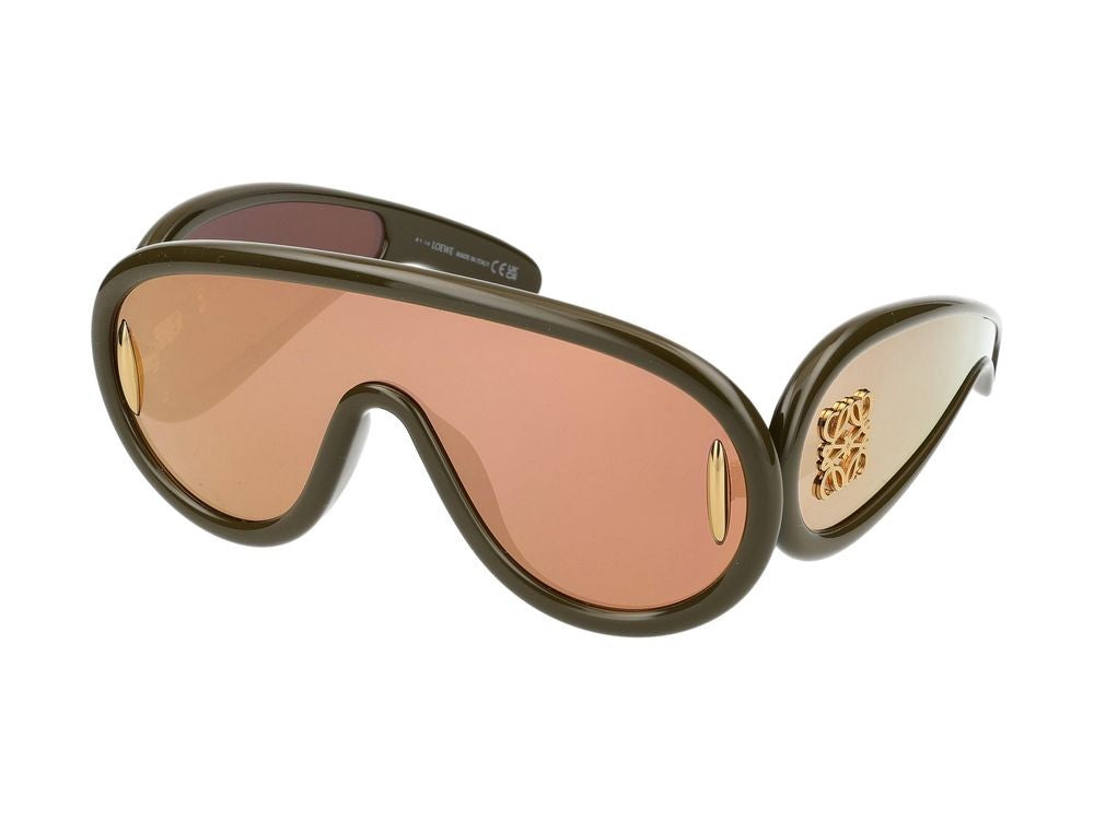 Loewe Gold Oversized Shield Sunglasses