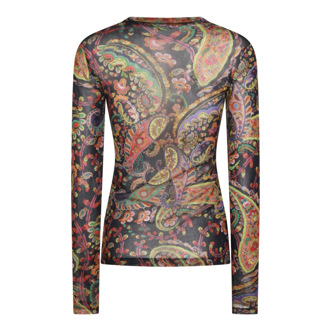 Etro Multicolor Printed Long-Sleeve Top