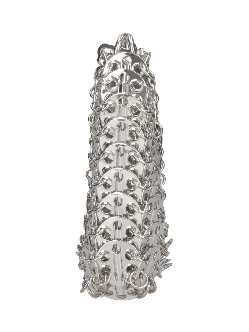 Rabanne Silver Iconic 1969 Mini Steel Shoulder Bag