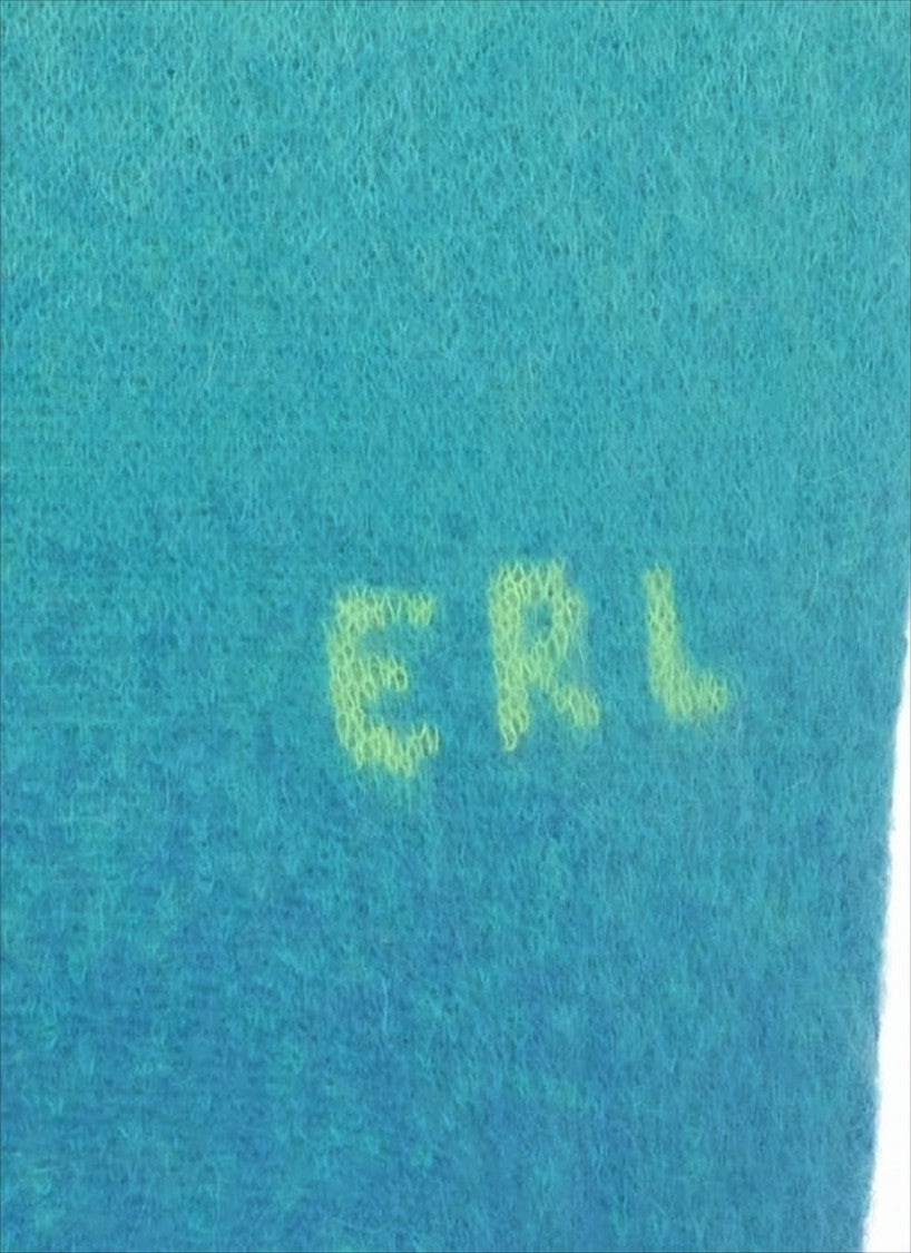Erl Gradient Mohair-Blend Sweater With Lettering Detail
