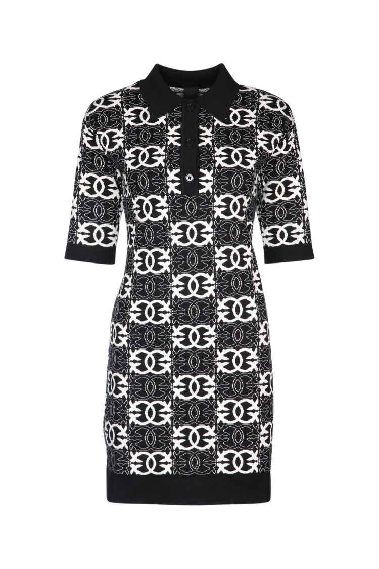 Pinko Fitted Mini Dress With Polo Collar