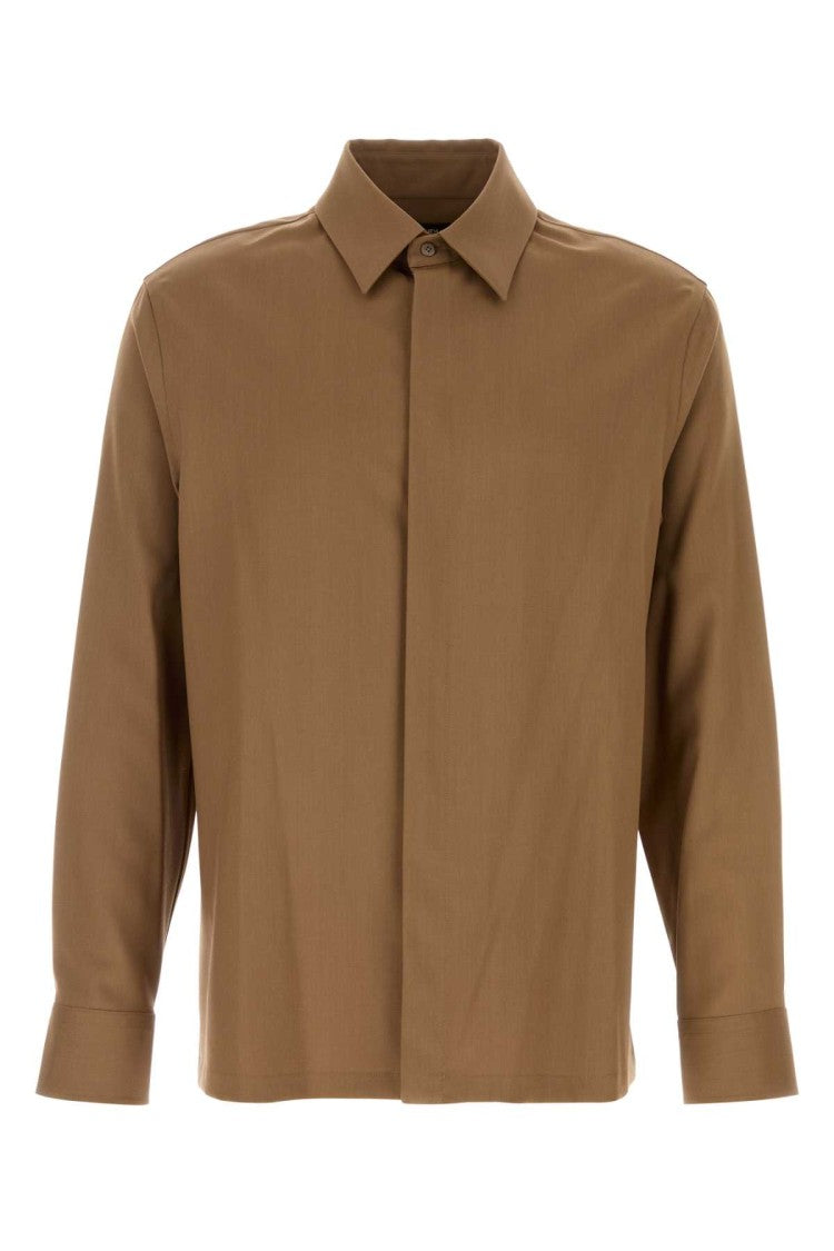 Fendi Camel Wool Shirt
