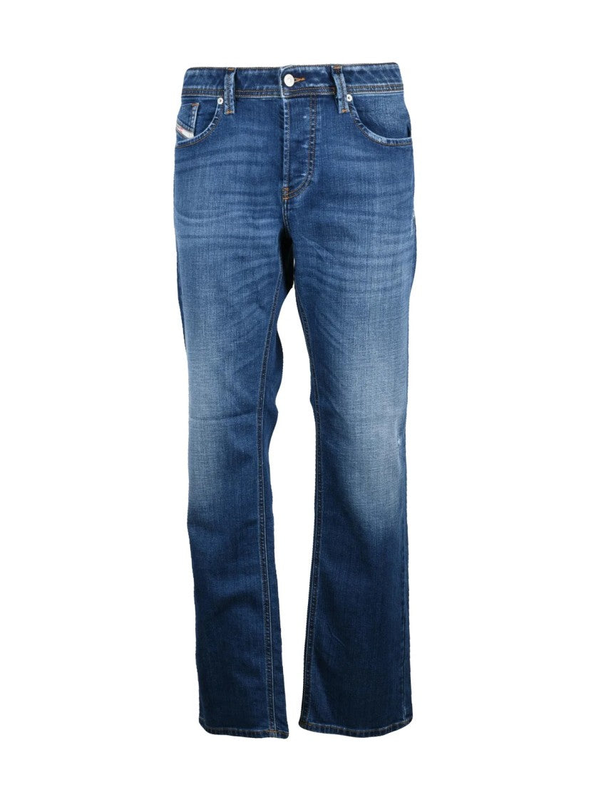 Diesel Blue Cotton-Blend Markee Straight-Leg Jeans