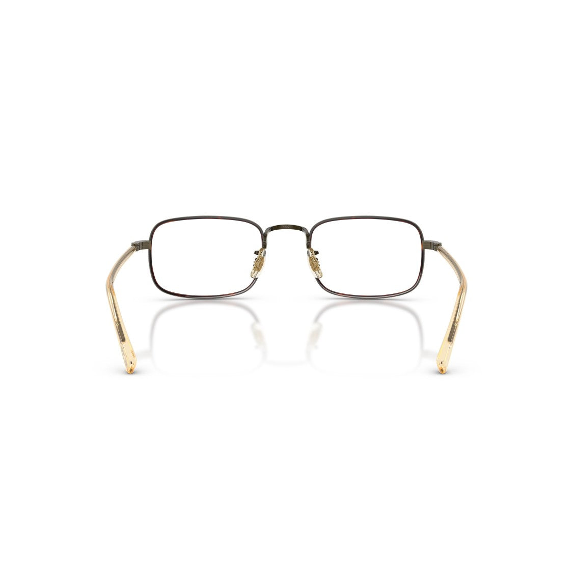 Oliver Peoples 0Ov1366t Rectangular Titanium Sunglasses With Gold-Tone Temples