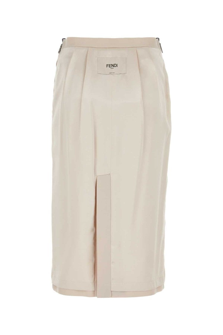 Fendi Light Pink Satin Skirt