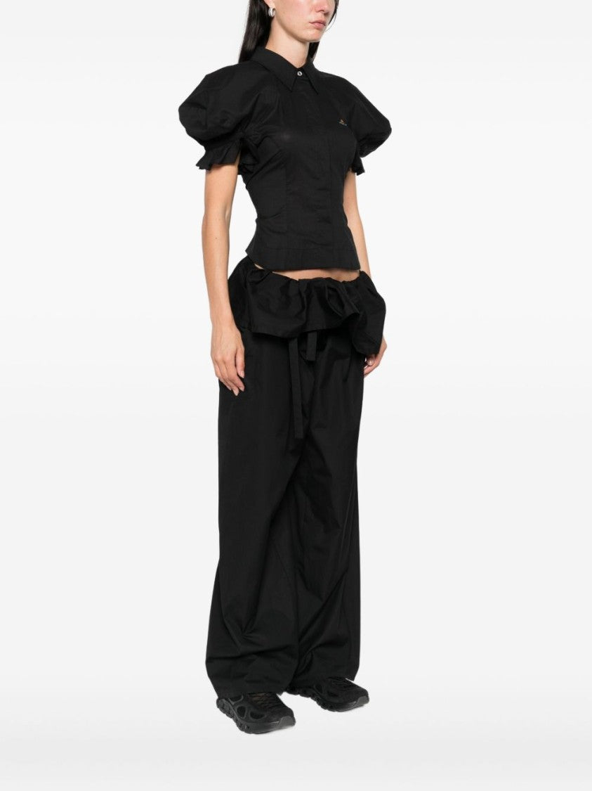 Vivienne Westwood Puff Sleeve Black Top