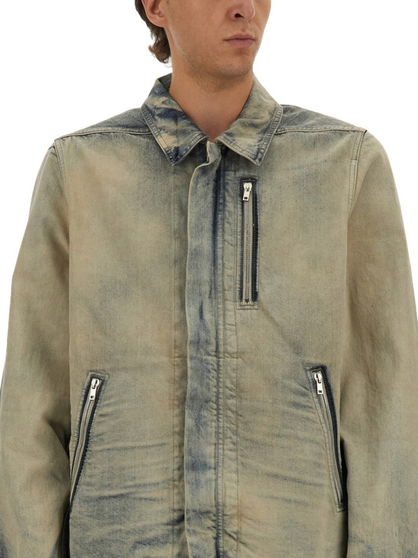 Drkshdw By Rick Owens Casual Jacket With Concealed Zipper