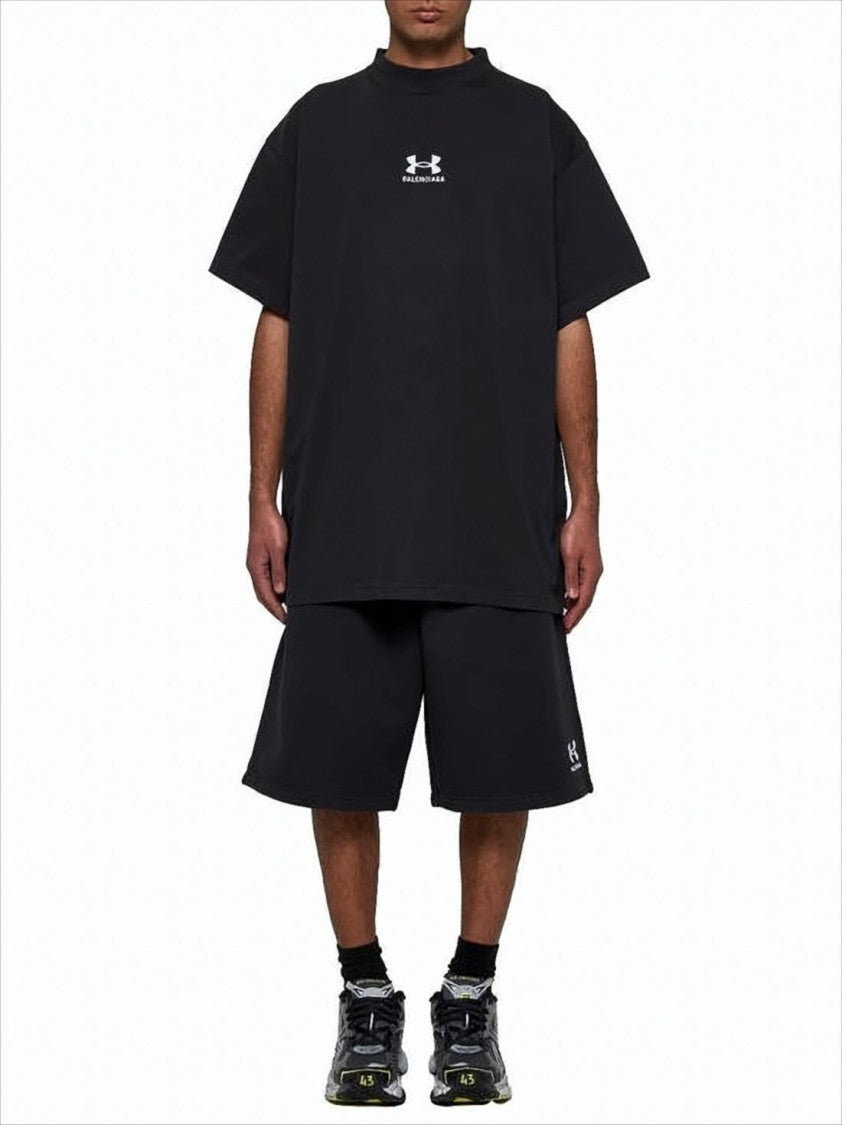 Balenciaga Short-Sleeved Cotton T-Shirt With Minimalist Logo
