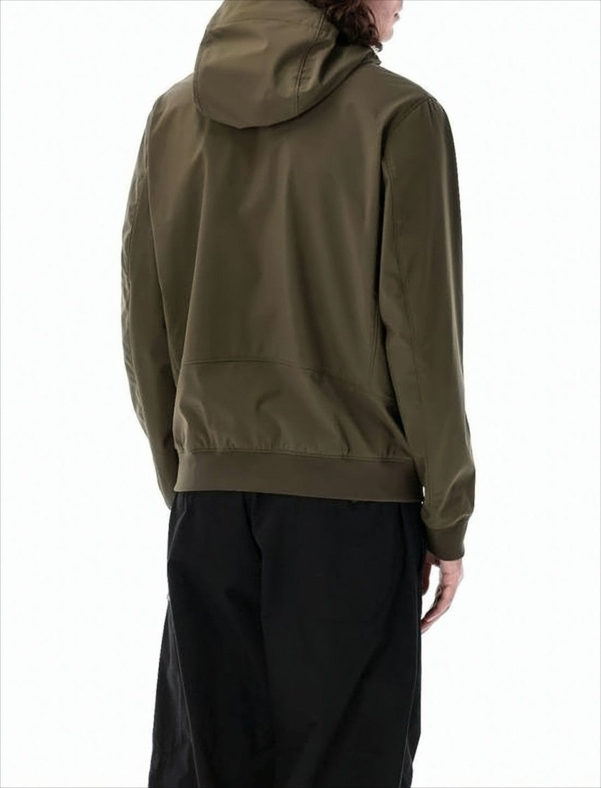 C.P. Company Fitted Green Jacket With High Collar