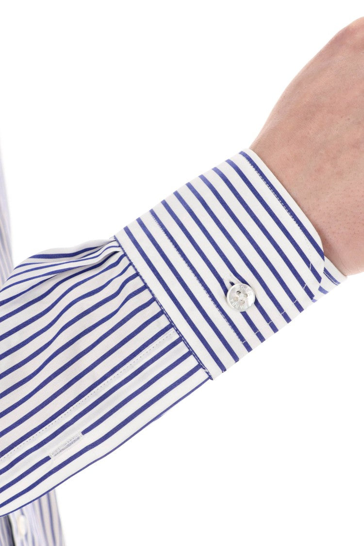 Barba Cult Line Cotton Tailored Stripe Shirt