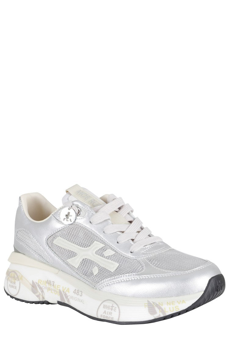 Premiata Silver Moerund 8084 Side-Logo Polyester Sneakers