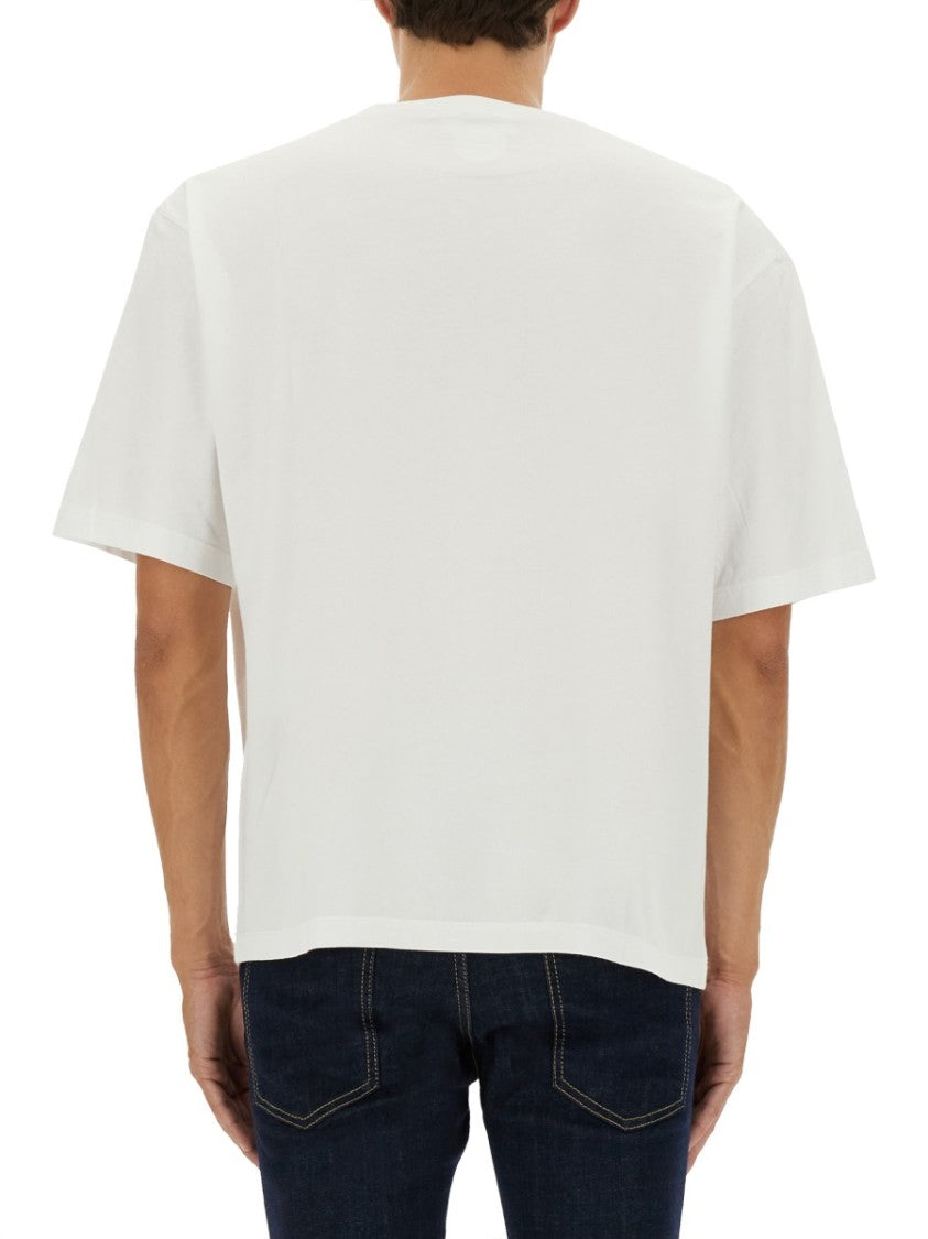 Dsquared2 Boxy-Cut Cotton T-Shirt With Logo Detail