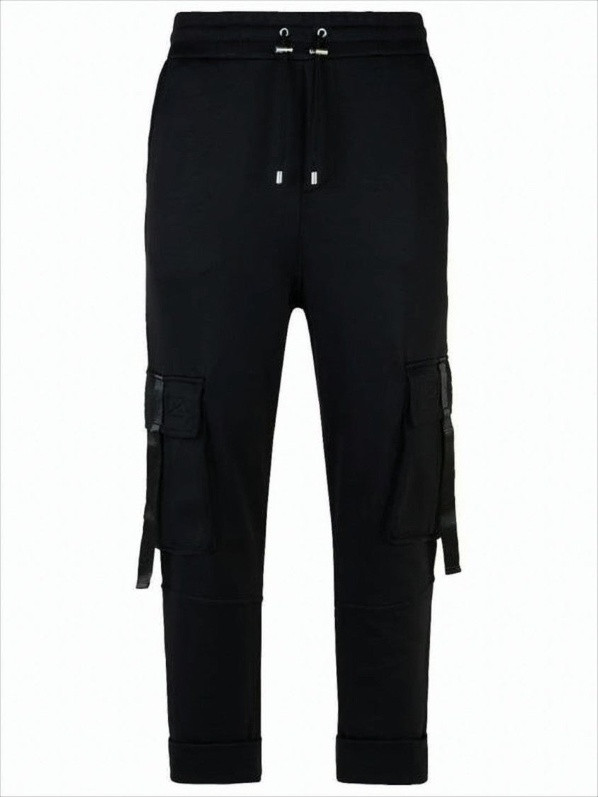 Balmain Relaxed Fit Cargo Pants With Elastic Waistband