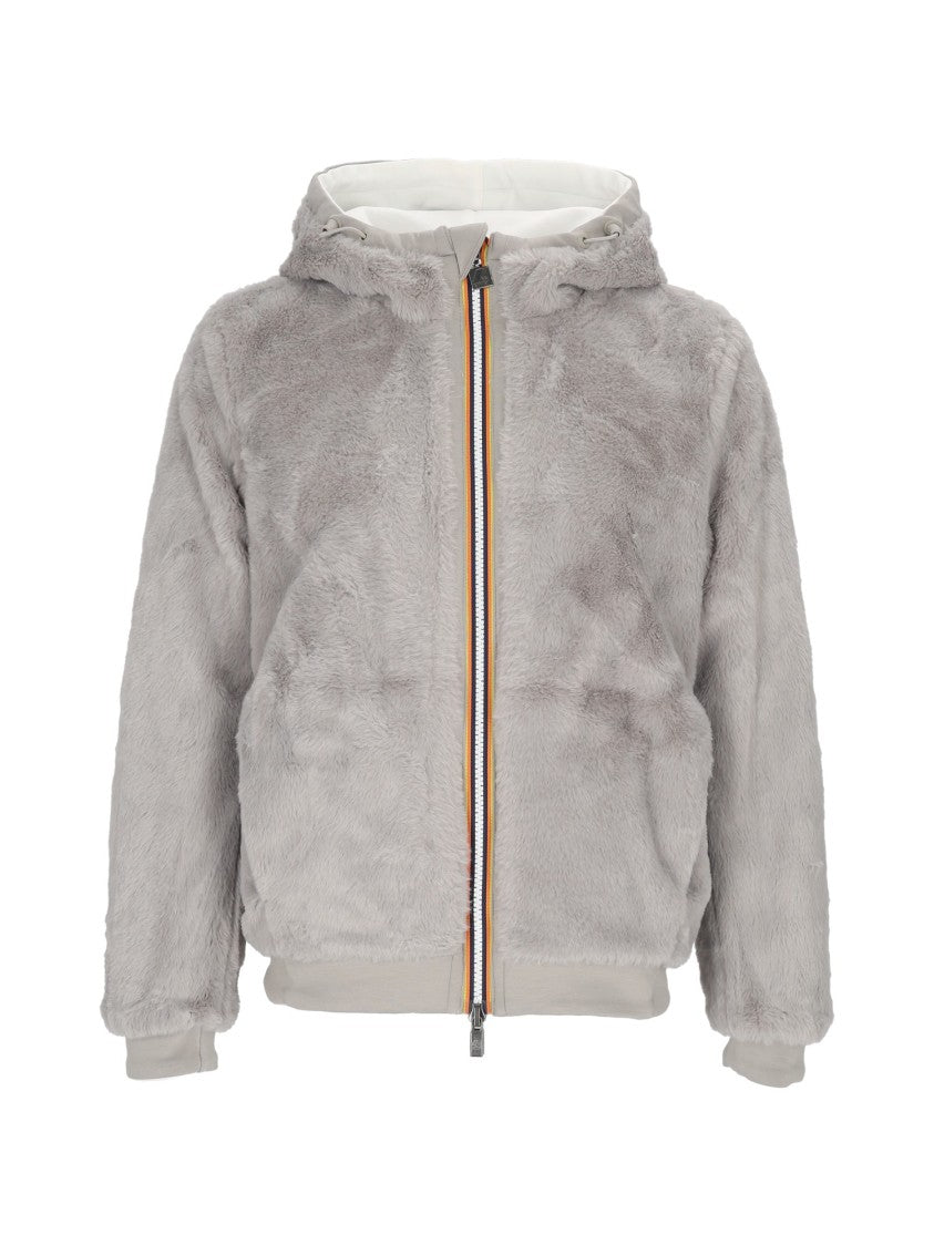 K-Way Reversible Faux Fur-Infused Double Giacca