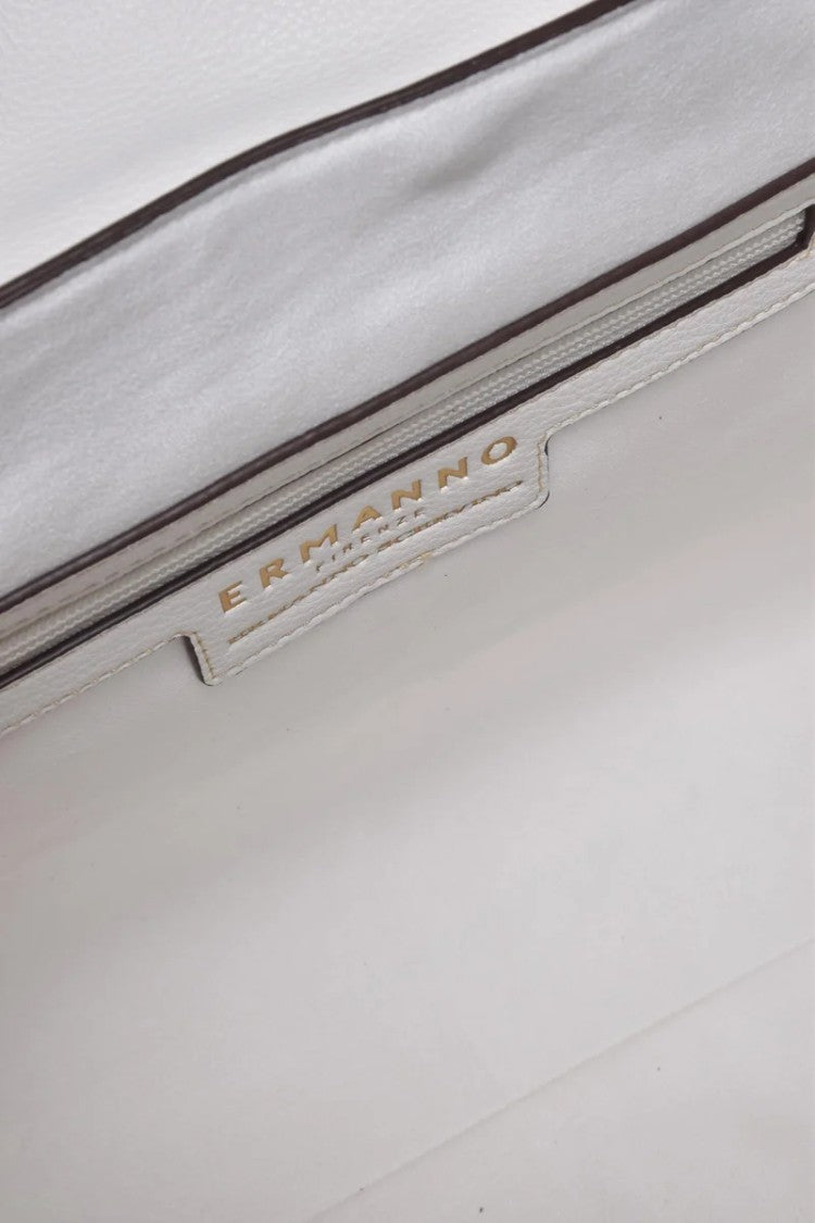 Ermanno Firenze Flap Treasure Handbag - White