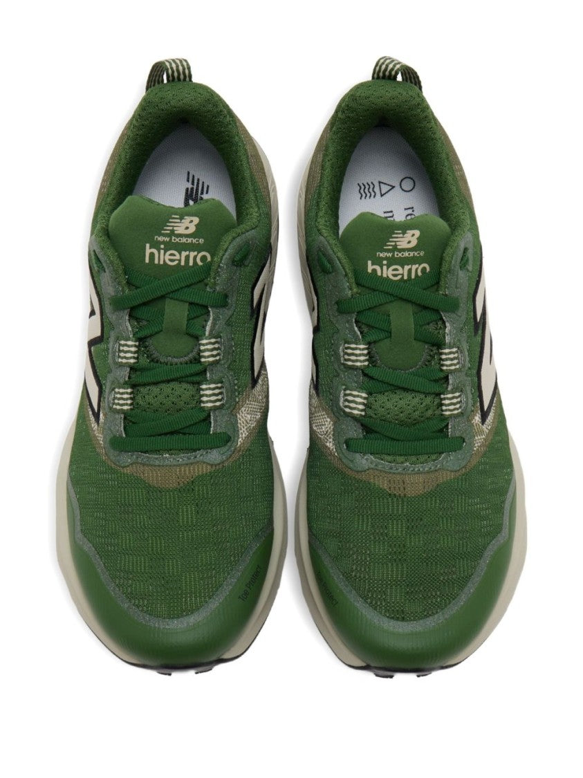 New Balance Green Mesh Sneakers With Durable Overlays
