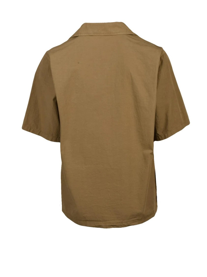 Aspesi Turquoise Boxy Patch Pocket Cotton Casual Shirt