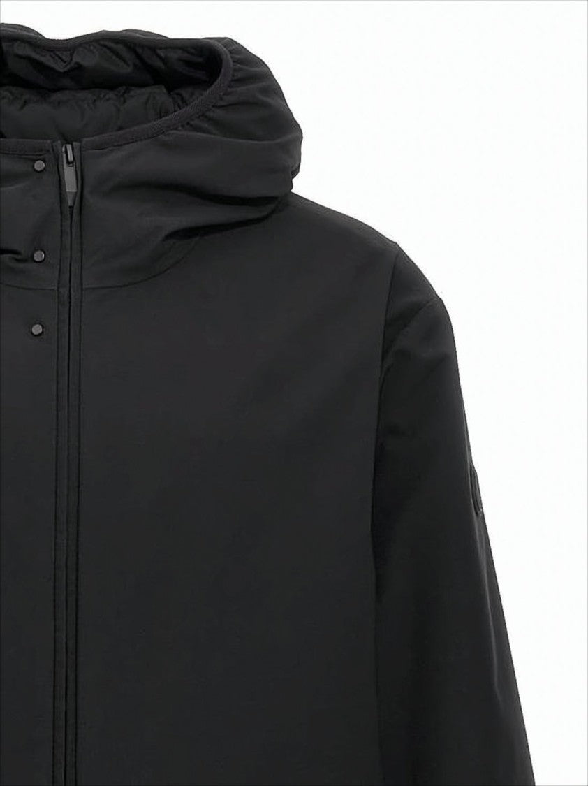 Moncler Matte Finish Cropped Padded Jacket With Hood