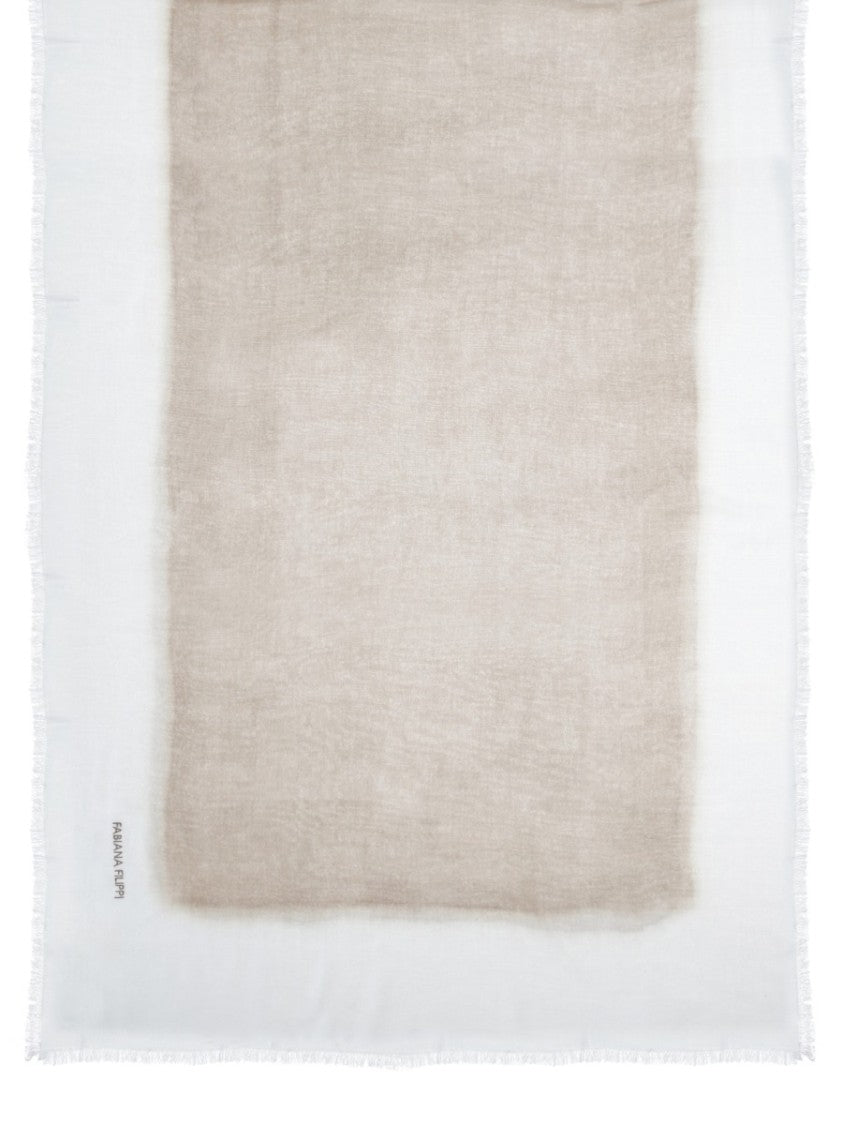 Fabiana Filippi Striped Modal Cashmere Fringed Stole