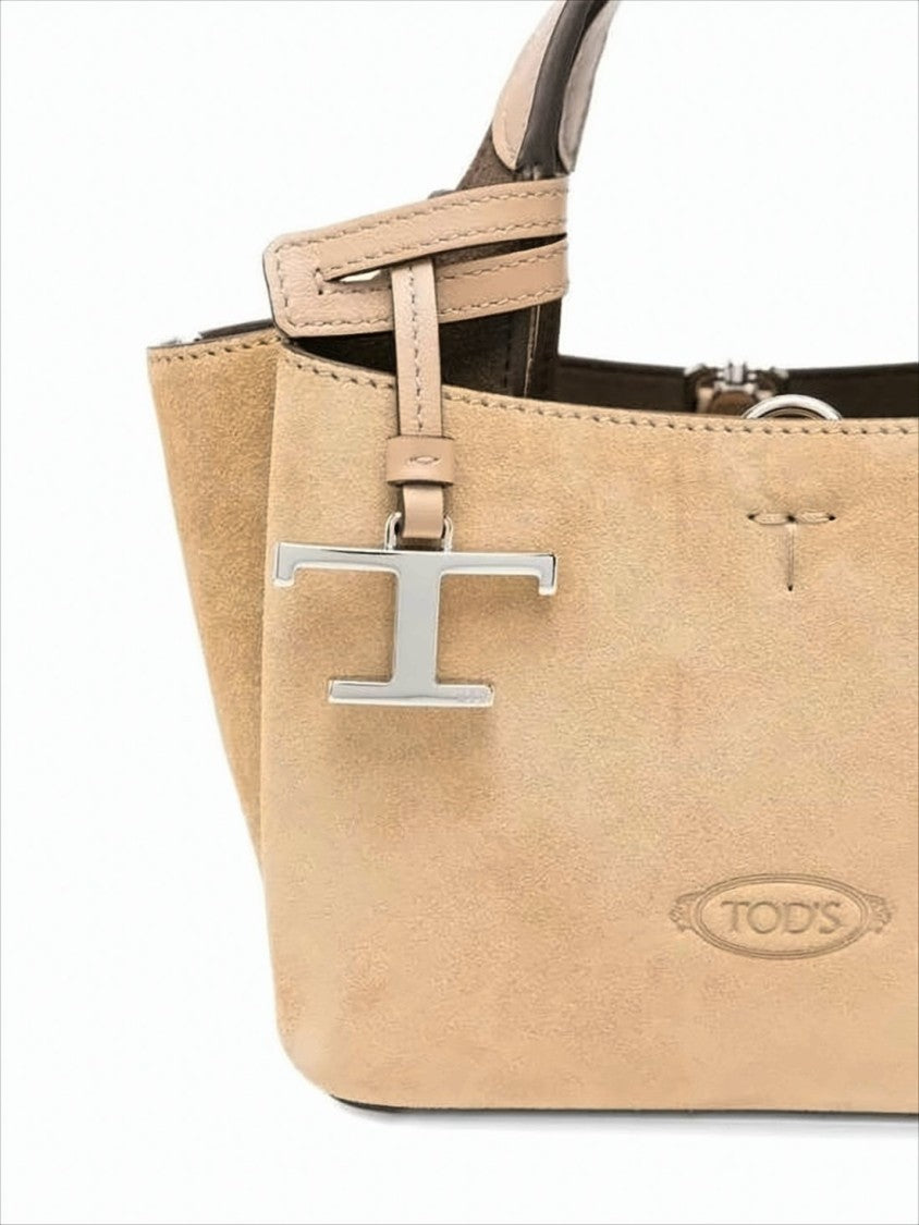 Tod's Compact Calf Leather Shoulder Bag With Adjustable Strap