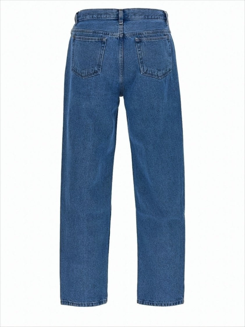 A.P.C. Straight-Leg Mid-Rise Denim Pants With Five-Pocket Design