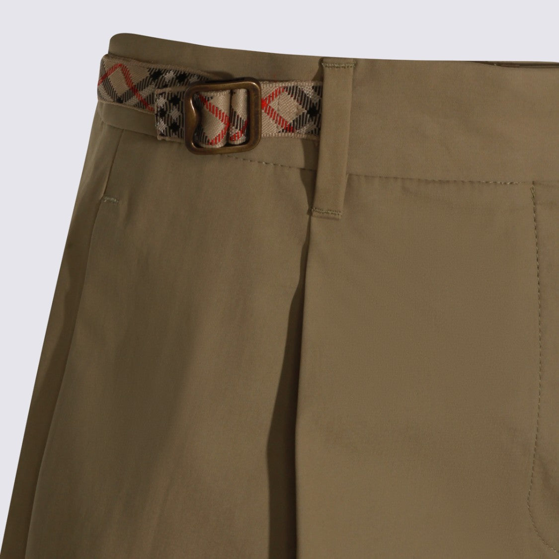 Burberry Tailored Brown Shorts With Classic Straight Cut