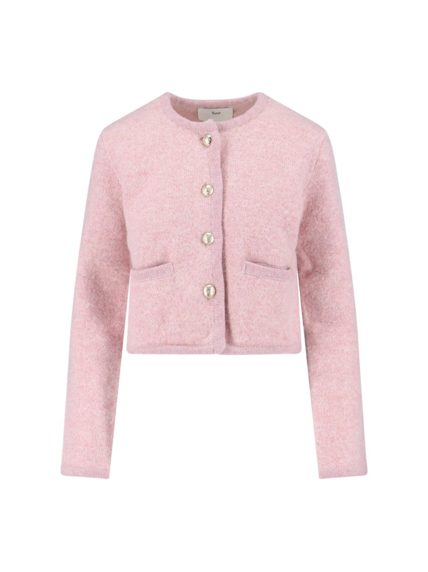 Dunst Alpaca-Blend Cardigan – Pink