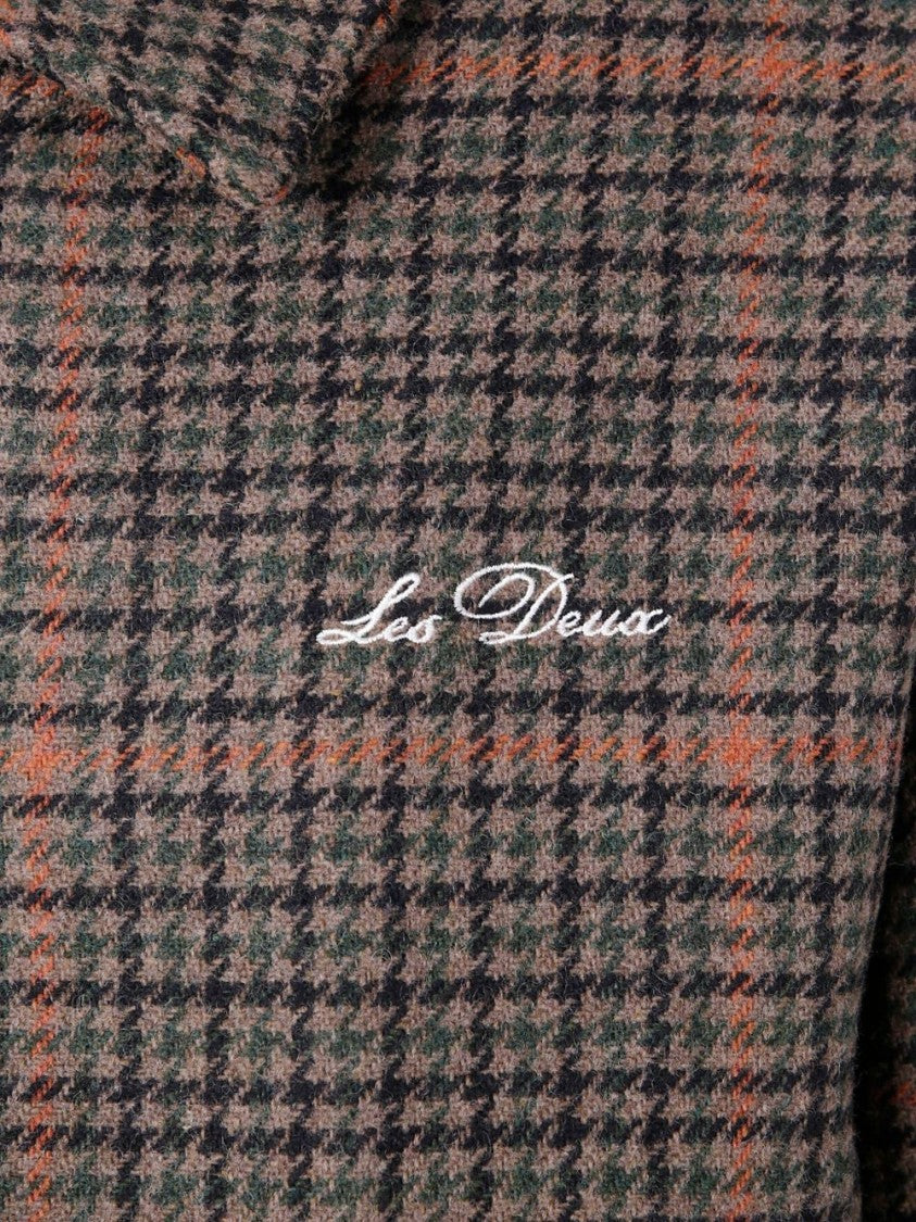 Les Deux Varsity Houndstooth Jacket