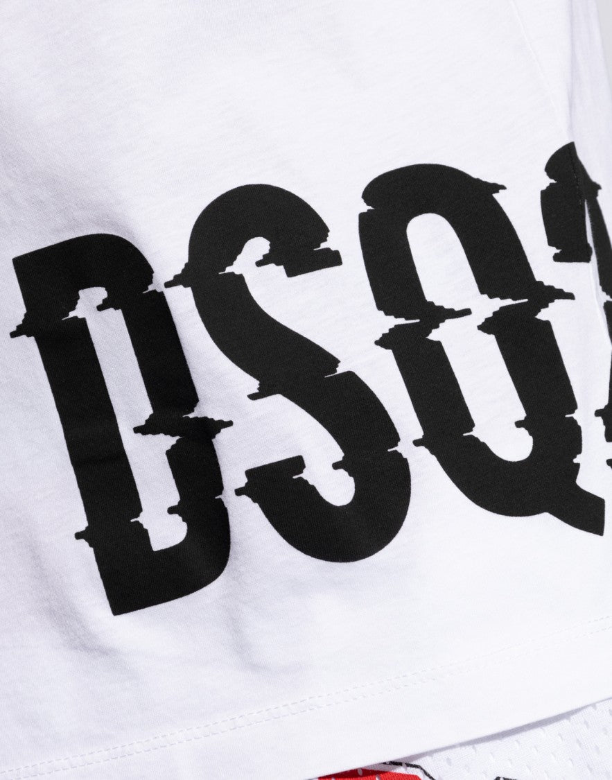 Dsquared2 Cool Fit Dsq2 Logo T-Shirt With Bold Side Print