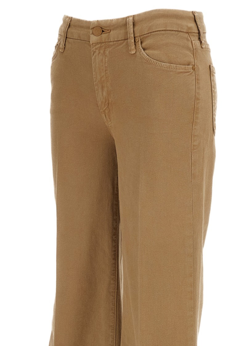 Mother High-Rise Wide-Leg Jeans With Frayed Raw-Cut Hem