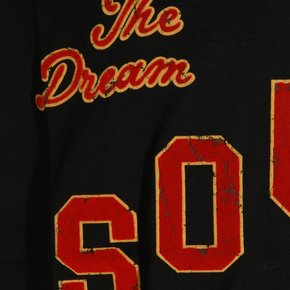 Amiri Vintage-Inspired Black T-Shirt With Bold Typography