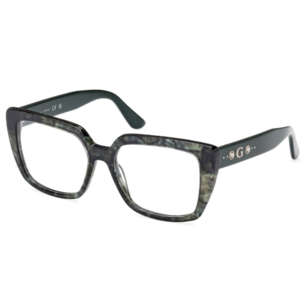 Guess Gu50174 Oversized Square Frame Eyeglasses
