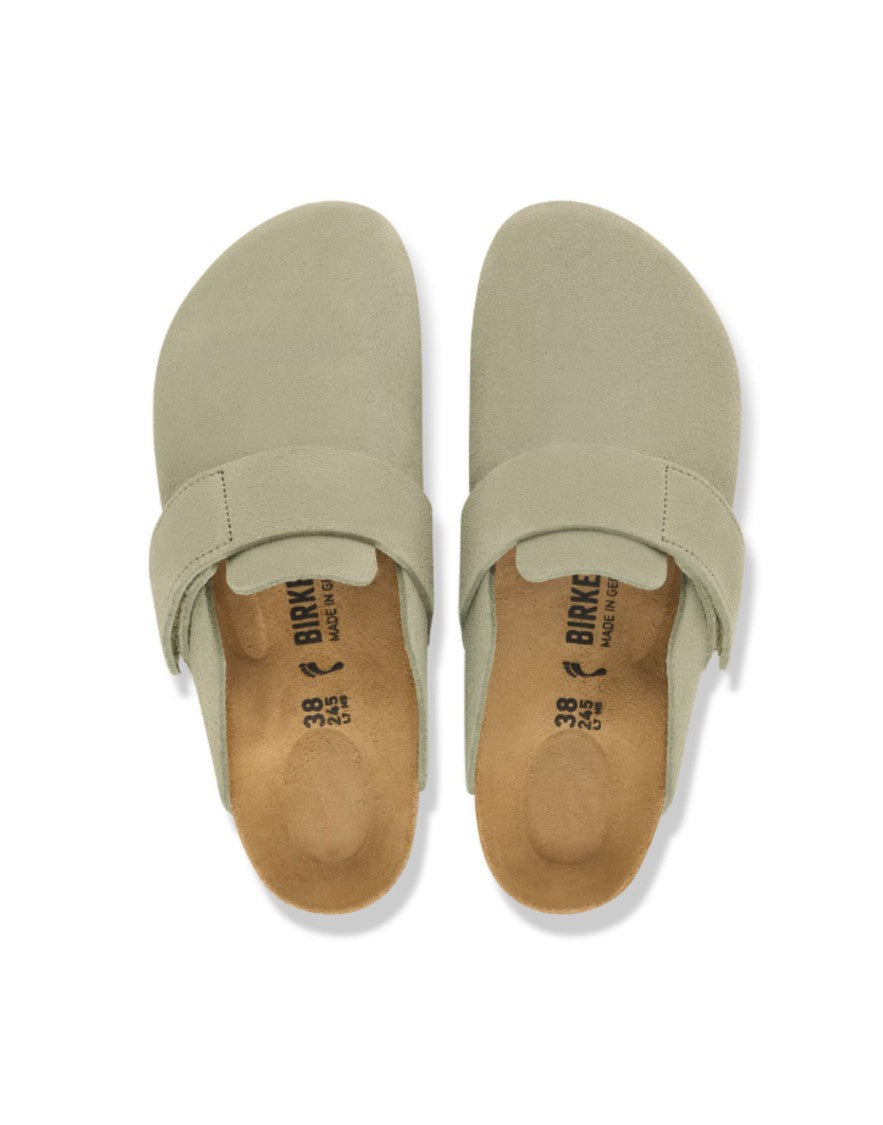 Birkenstock Arizona Big Buckle Sandals In Baby Blue Leather