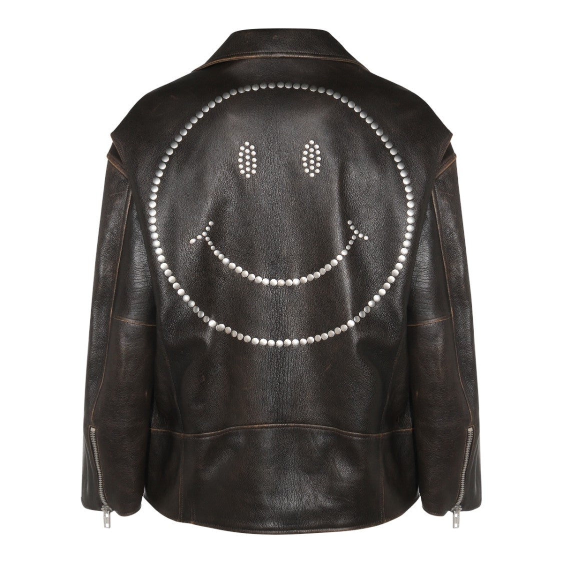 Moschino Brown Leather Jacket